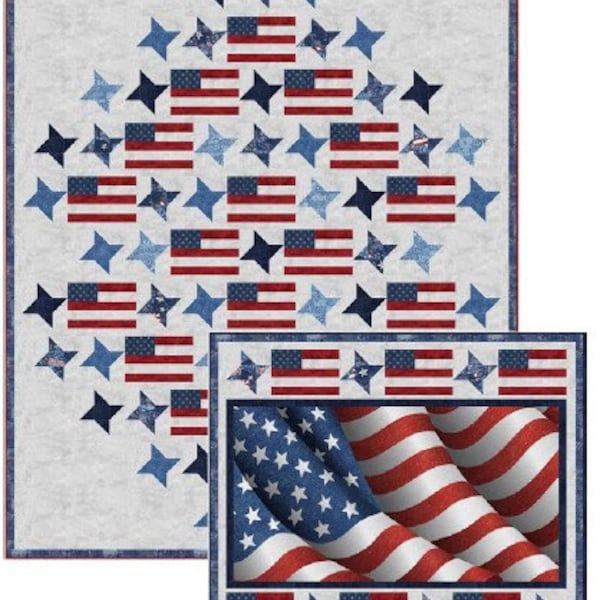 Star Spangled PDF Download Quilt Pattern by Pine Tree Country Quilts