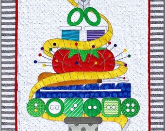 Holiday Sewing Tree Quilt Pattern by Amy Bradley