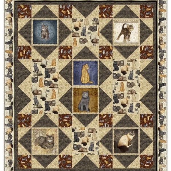 Cat Trails PDF Download Quilt Pattern by Pine Tree Country Quilts