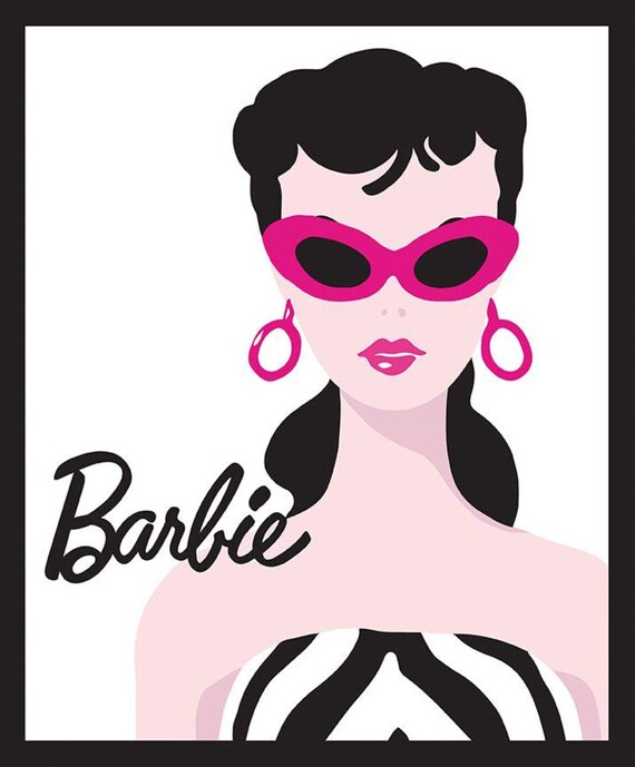 barbie fabric panel