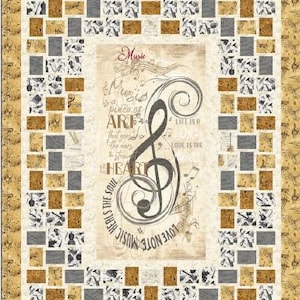 Surrounded by Music PDF Download Quilt Pattern by Pine Tree Country Quilts