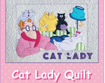 Cat Lady Quilt Quilt Pattern by Amy Bradley