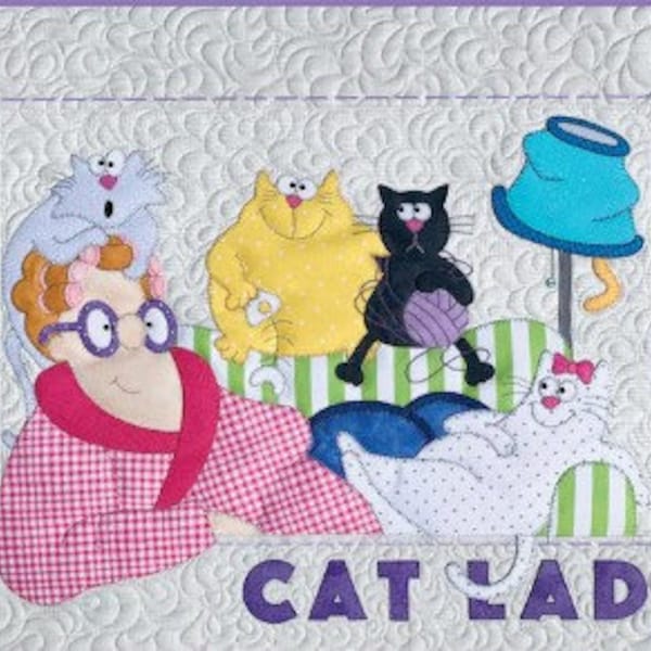 Cat Lady Quilt PDF Download Quilt Pattern by Amy Bradley