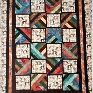 Sticks and Stones PDF Download Panel Quilt Pattern by Quilting Renditions