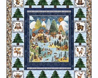 Bear Mountain Quilt Kit by QT Fabrics