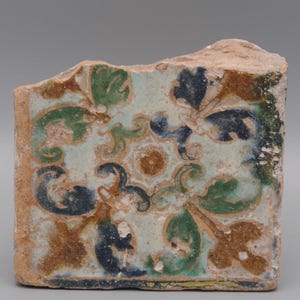 Spanish Olambrilla Azulejo 16th century