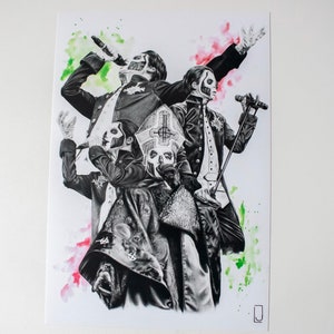 Arte de parede com desenho de fantasma Terzo para sala de estar, decoração de parede para entrada, impressão fotográfica