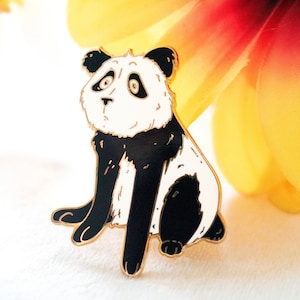 Cute Panda Enamel Pin – Animal Lover Gift – Panda Bear Badge – Wildlife Pin for Backpack or Jacket