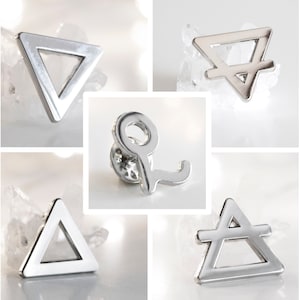 Ghoul Pin Set – Dark Ritual Enamel Pin Set – Gothic Metalhead Badge Collection – Occult Music Fan Gift