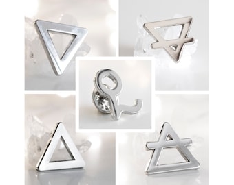 Ghoul Pin Set – Dark Ritual Enamel Pin Set – Gothic Metalhead Badge Collection – Occult Music Fan Gift