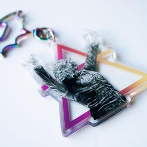 Cumulus Ghoul Keychain gift for Ghost lover Ghost Keychain