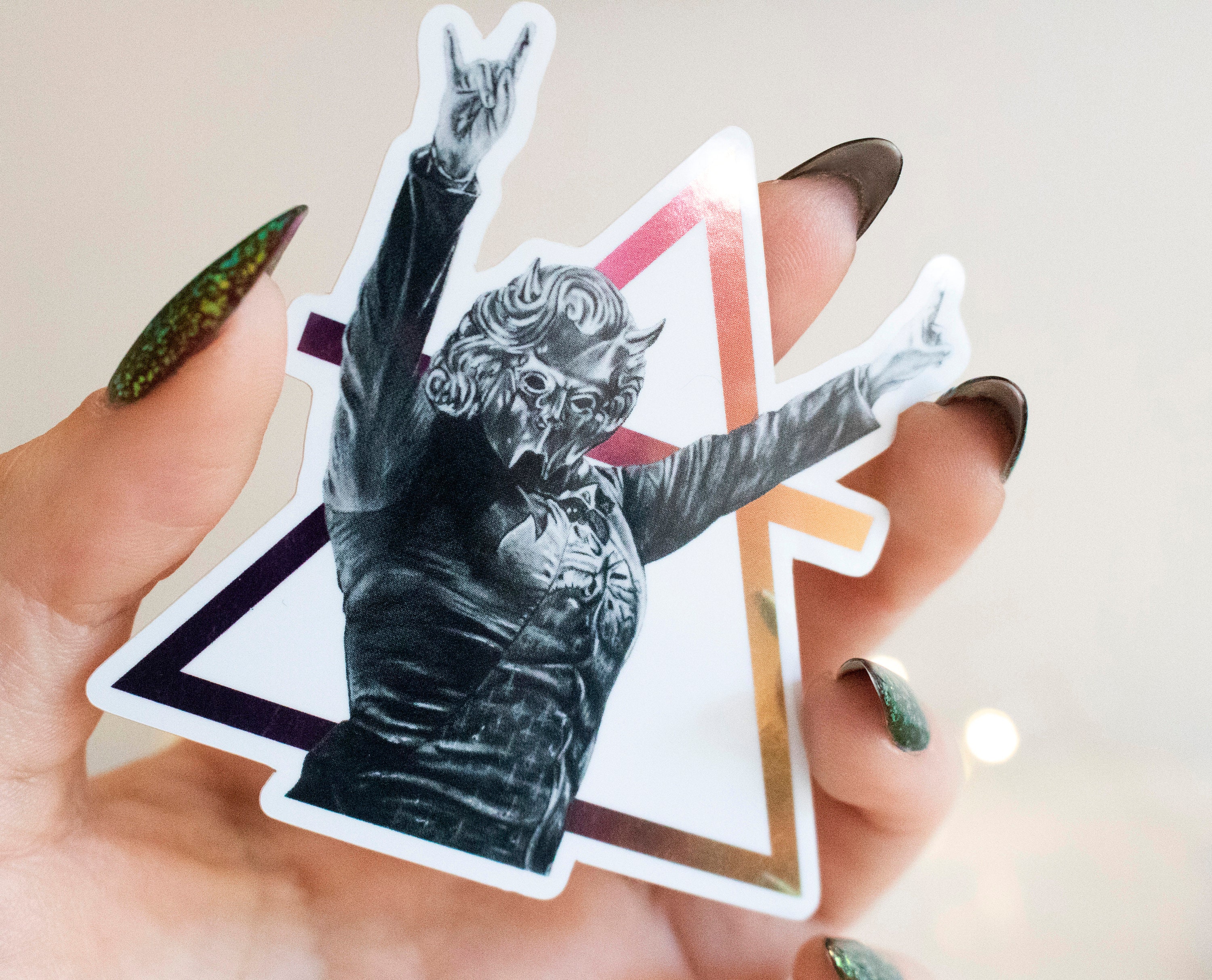 Cumulus Ghoul Vinyl Sticker - Waterproof Metal Lover Gift - Etsy
