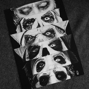 PREORDINA Stampa fotografica da parete con disegno di fantasma per soggiorno, ingresso e decorazione da parete