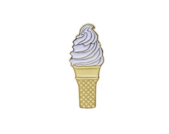 ENP03 gift for her Gold Enamel Pin food enamel pin Enamel Lapel Pin Without Ice Cream hard enamel pin Ice Cream Enamel Pin