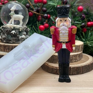 Christmas Nutcracker soldier #3 handmade silicone mold for Christmas ornaments-Holidays-Fondant-Resin-crafts-Clay-candy-chocolate-plaster...
