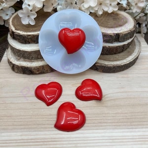 Large hearts handmade silicone mold for Valentines Day-Fondant-Resin-crafts-Clay-Candy-chocolate-Jewelry making and more.