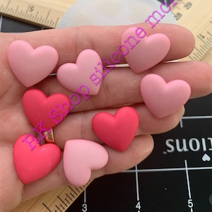 Valentines Hearts handmade silicone mold for Fondant-Resin-handcrafts-polymer Clay-Candy-Jewelry-chocolate and more.(VERY SMALL)