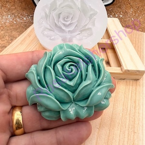 SHINE Rose-Spring flower silicone mold for Fondant-Resin-polymer Clay-Candy-Jewelry-handcrafts-chocolate-wax-soap embeds-handmade molds.