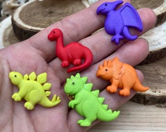 Dinosaurs-animals handmade silicone mold for Fondant-Resin-crafts-Clay-Candy-Jewelry making-chocolate-plaster-hot glue-crafts supplies.