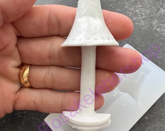 Side miniature furniture chair Lamp handmade silicone mold for Fondant-Resin-crafts-Clay-Candy-plaster-chocolate and more.