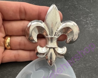 Silicone Fleur De Lis Molds  04  Fondant-Resin-Gumpaste-Clay-Candy-Jewelry-retro decor-flower-hancrafts-