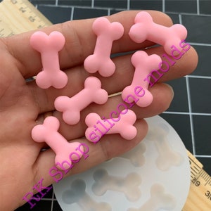 Dog bones silicone mold small size 7 /25 Cavities for Fondant-Resin-handcrafts-polymer Clay-Candy-Jewelry-animals mold-puppy bones mold