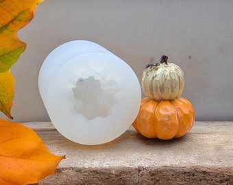3D Pumpkin handmade silicone mold for Thanksgiving-Fall-Halloween-Fondant-Resin-crafts-Clay-Candy-chocolate-Jewelry making-wax-soap embeds.