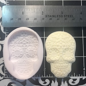 Dia de los Muertos Halloween Silicone Mold, skullt, Clay, Resin, Jewelry-wax-soaphandmade mold