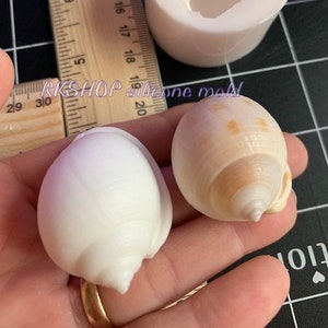 2D Seashell (2) Silicone Mold ocean-beach-Resin-crafts-Clay-Jewelry-wax-soap