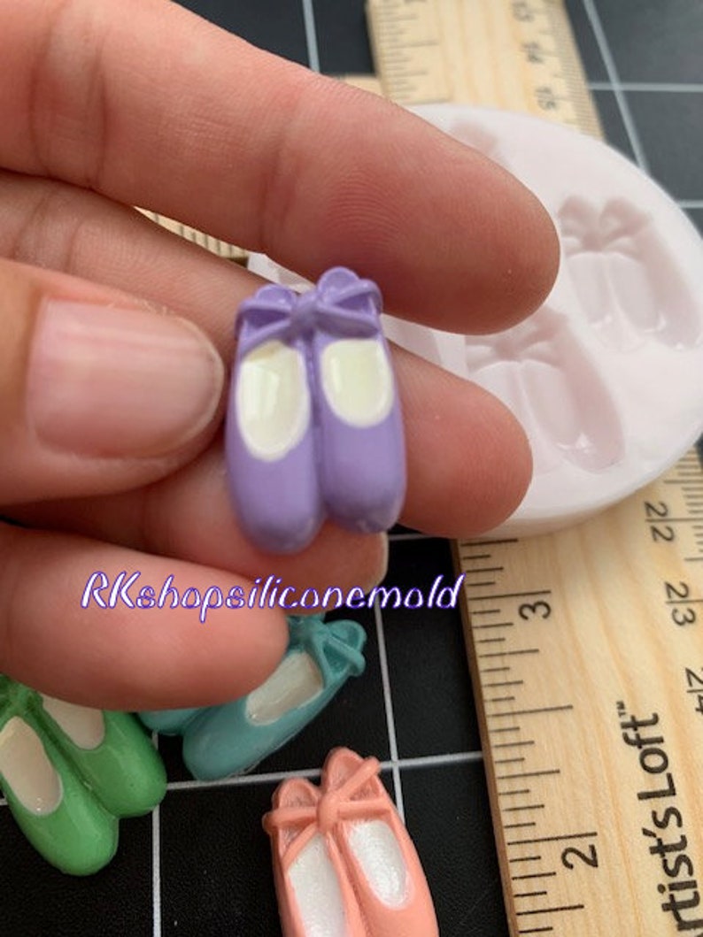 Ballet Shoes 3 Silicone Mold Etsy