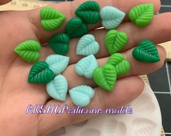 leaves silicone mold vary tiny-flower-spring for Fondant-Resin-Gumpaste-polymer Clay-Candy-Jewelry-Handcrafts-plants-summer-handmade mold.