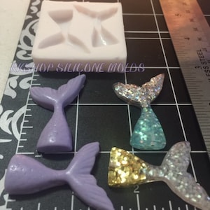 Mermaid Tail  silicone mold Kids-Girls-Girl-Fondant-Resin-crafts-Clay-Candy-Jewelry-gumpaste