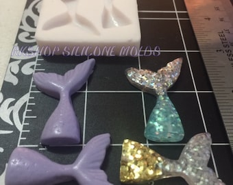 Mermaid Tail  silicone mold Kids-Girls-Girl-Fondant-Resin-crafts-Clay-Candy-Jewelry-gumpaste