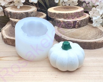 3D Pumpkin handmade silicone mold for Thanksgiving-Fall-Halloween-Fondant-Resin-crafts-Clay-Candy-chocolate-Jewelry making-wax-soap embeds.