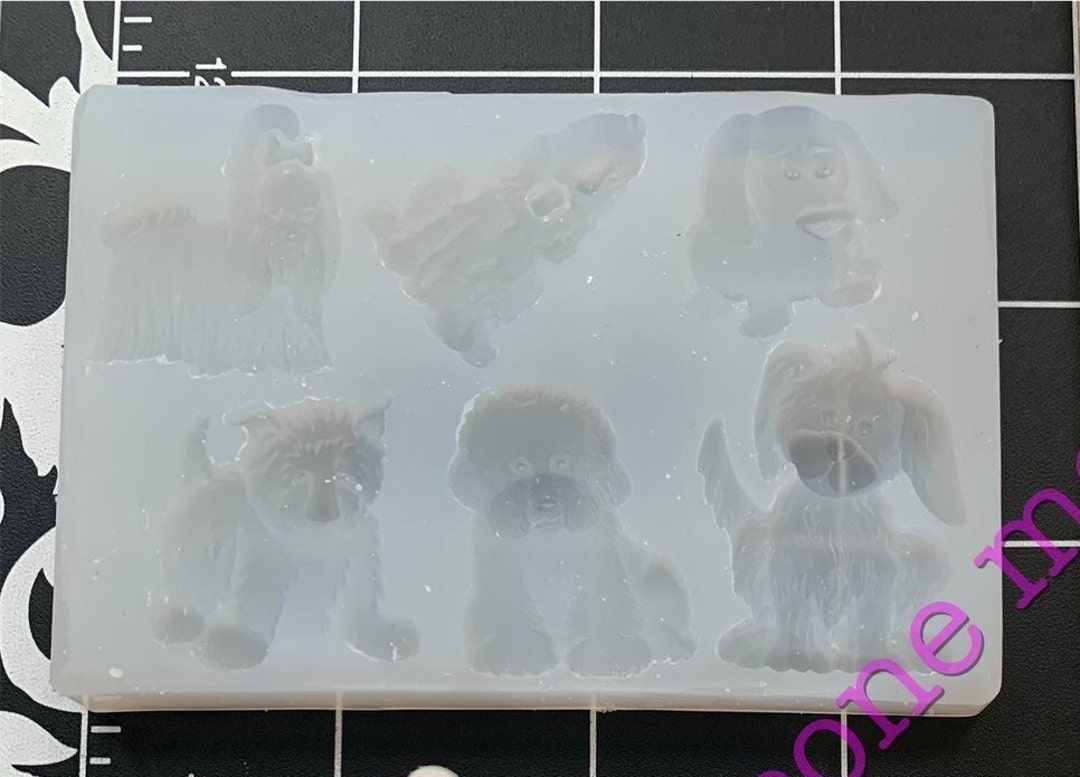 Dogs Silicone Mold Small Size Puppy Mold for Fondantresinhandcrafts