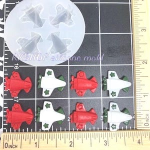 Airplane-plane silicone mold for Fondant-Resin-polymer Clay-handcrafts-Candy-Jewelry-chocolate-wax-soap embeds-handmade molds.