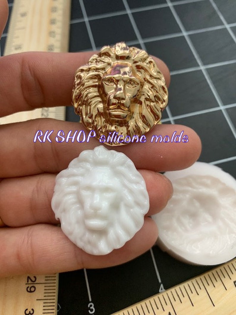 Small Lion Sugarcraft Silicone Mold animal-Fondant-Resin-Gumpaste-Clay-Candy-Jewelry-crafts