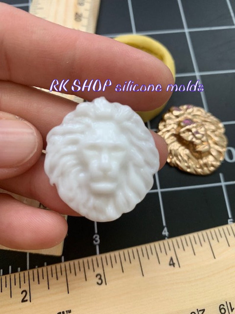 Small Lion Sugarcraft Silicone Mold animal-Fondant-Resin-Gumpaste-Clay-Candy-Jewelry-crafts