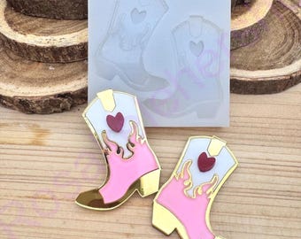 Cowboy Boot & Hat Lollipop / Chocolate Candy Mold #3342 - Clear Plastic, Made In USA, By Candy Molds N More