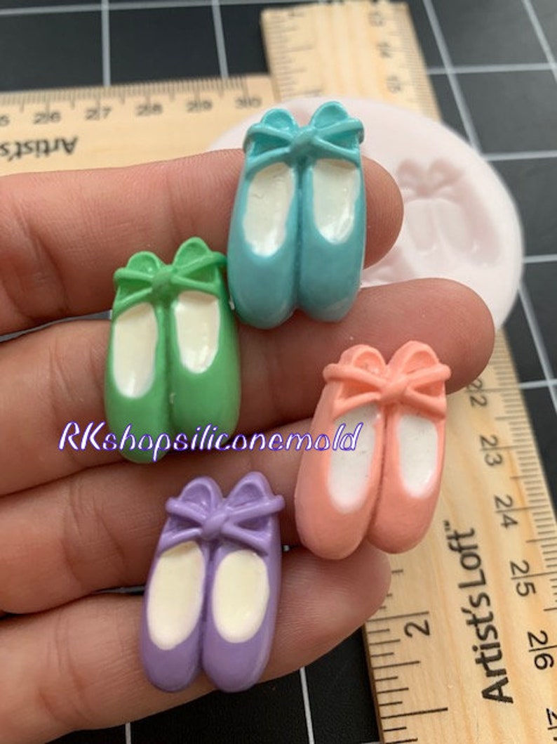 Ballet Shoes 3 Silicone Mold Etsy