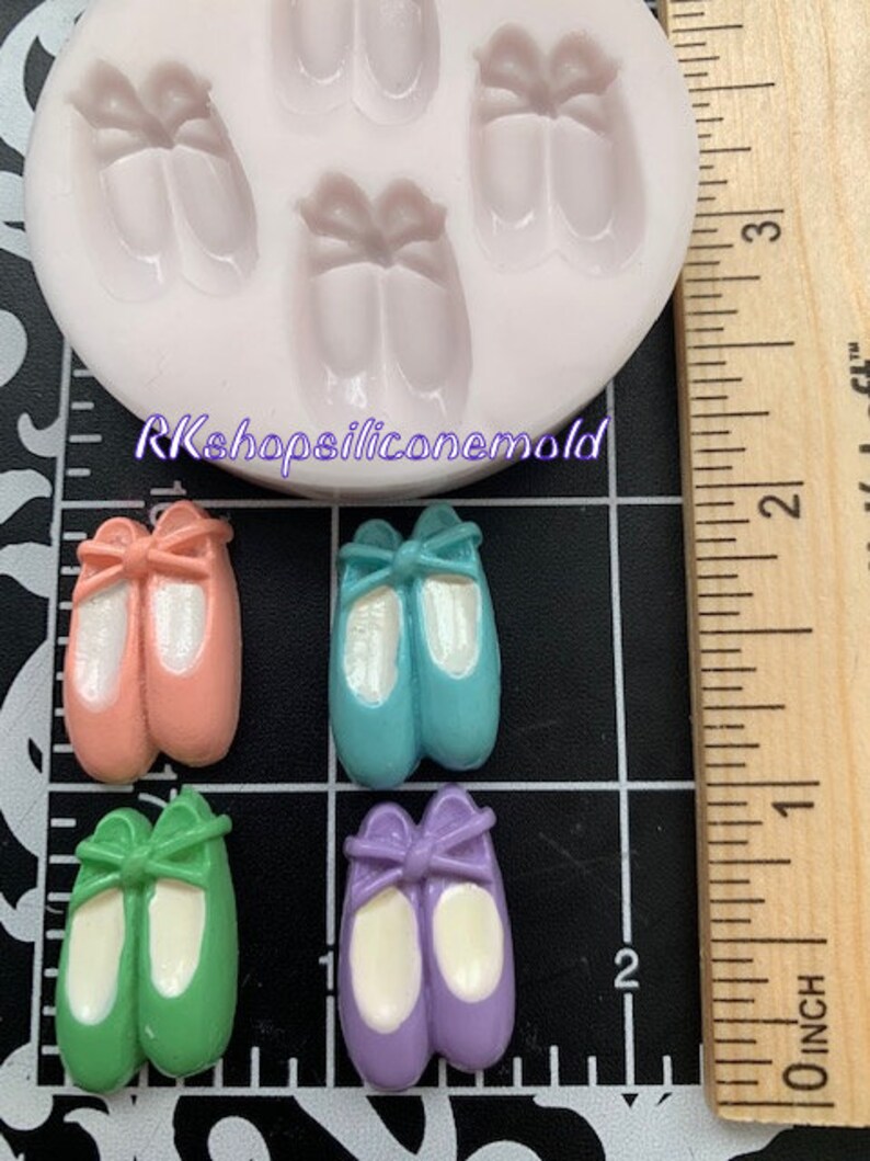 Ballet Shoes 3 Silicone Mold Etsy