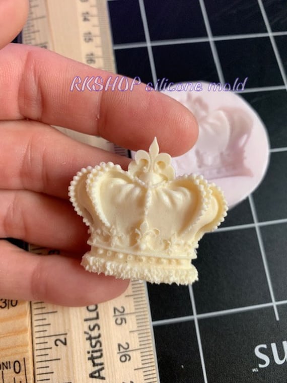 Crown Silicone Mold SMALL for Fondant-resin-handcrafts-polymer