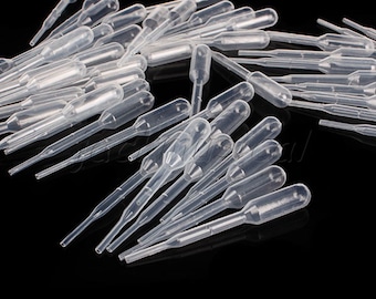 100pc Mini Pipettes 0.2ml Droppers / Mini Injectors / Pipette Liquor / Squeeze Shot Tube