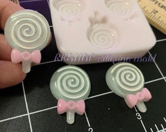 Lollipop candy-sweets-deserts silicone mold for Fondant-Resin-polymer Clay-Candy-Jewelry-chocolate-handcrafts-handmade mold.(small)