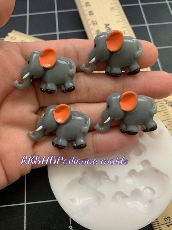 Elephant Silicone Mold Very Small-animals Mold-wild Animal Mold