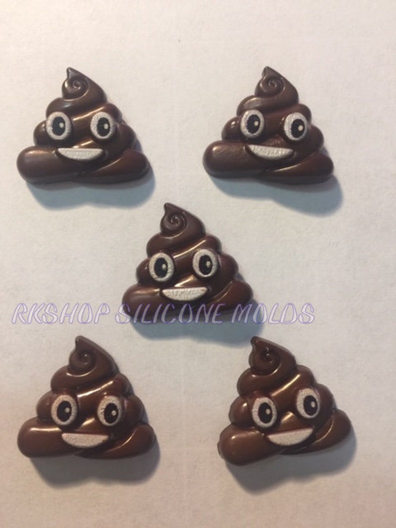 Emoji Cartoon Poop silicone mold Fondant-Resin-crafts-Clay-Candy-Jewelry-gumpaste