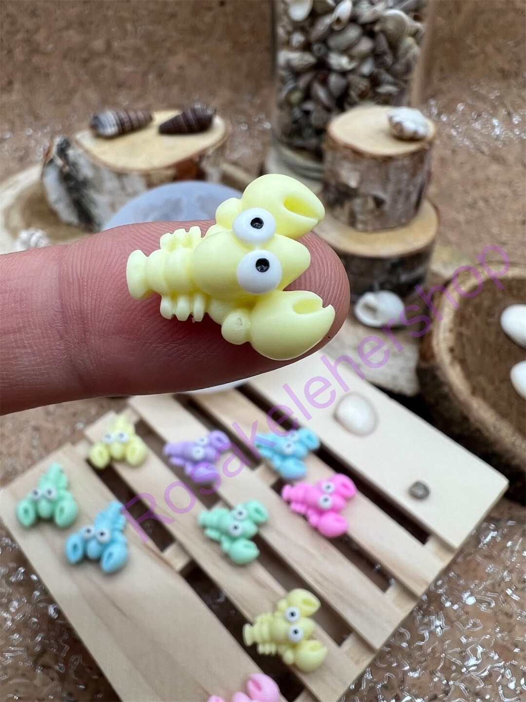 Lobster Silicone Mold Very Small for Stud Earringscrawfishbeachoceanfishfondant UV Resin