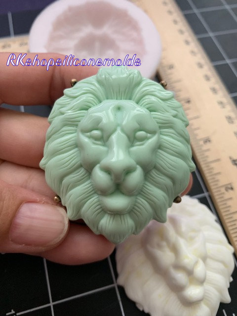8.7*4 CM ANIMAL Silicone Molds white 3D Lion Silicone Molds Handmade $14.05  - PicClick AU
