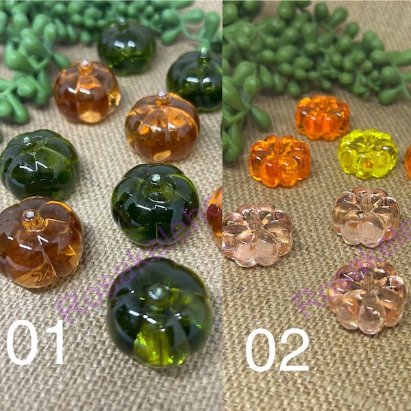 Glossy 3D resin pumpkins for crafts-décor-jewelery-pendants-fall decor-thanksgiving holidays