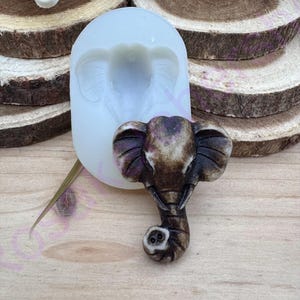 Elephant had handmade silicone mold for Fondant-Resin-crafts-Clay-Candy-chocolate-jewelry making-wild animals mold.